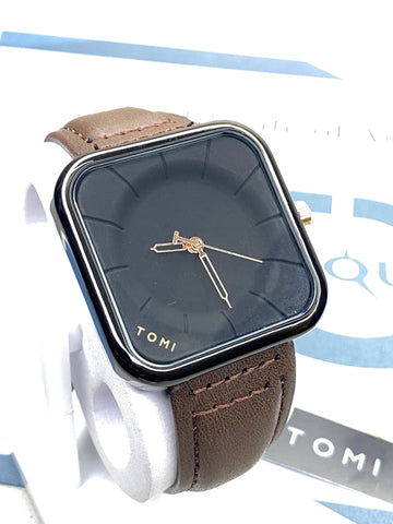 Tomi T-093 Square Design Straps Watch